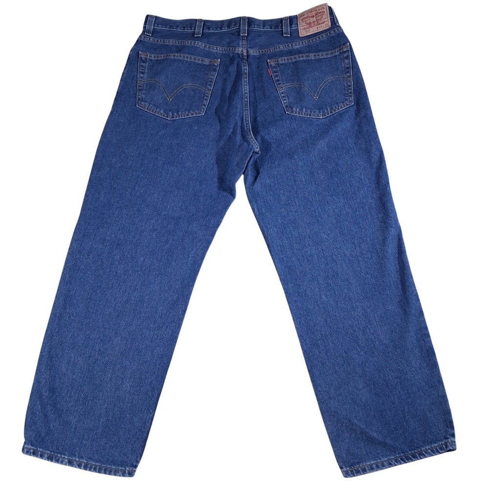 Levis 550 Relaxed Fit Tapered Leg Jeans Mens 40x29 Medium Wash Blue Denim Casual